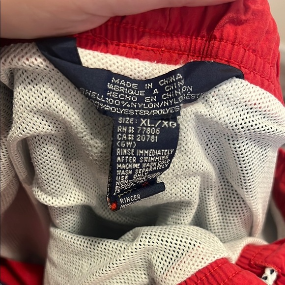 Tommy Hillfiger Vintage 90s Sailing Colorblock Swim Trunks, Men’s XL - Picture 9 of 9